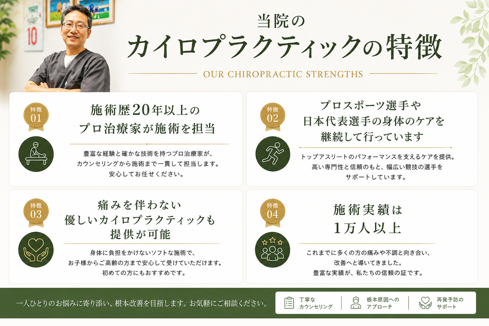カイロプラクティックの特徴